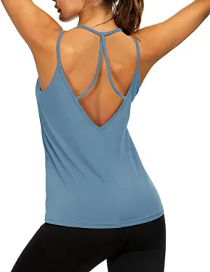 Womens Workout Tops Yoga Shirts Sport Tank Tops Running Activewear Sleeveless Tops for Woman