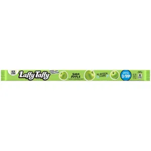 Wonka Laffy Taffy Sour Apple Ropes - 24 Count