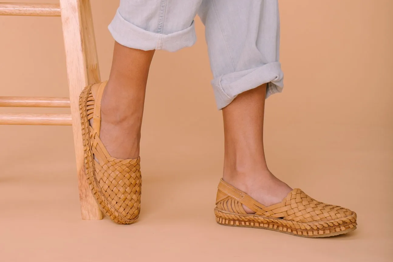 Woven Flat in Honey   No Stripes by Mohinders