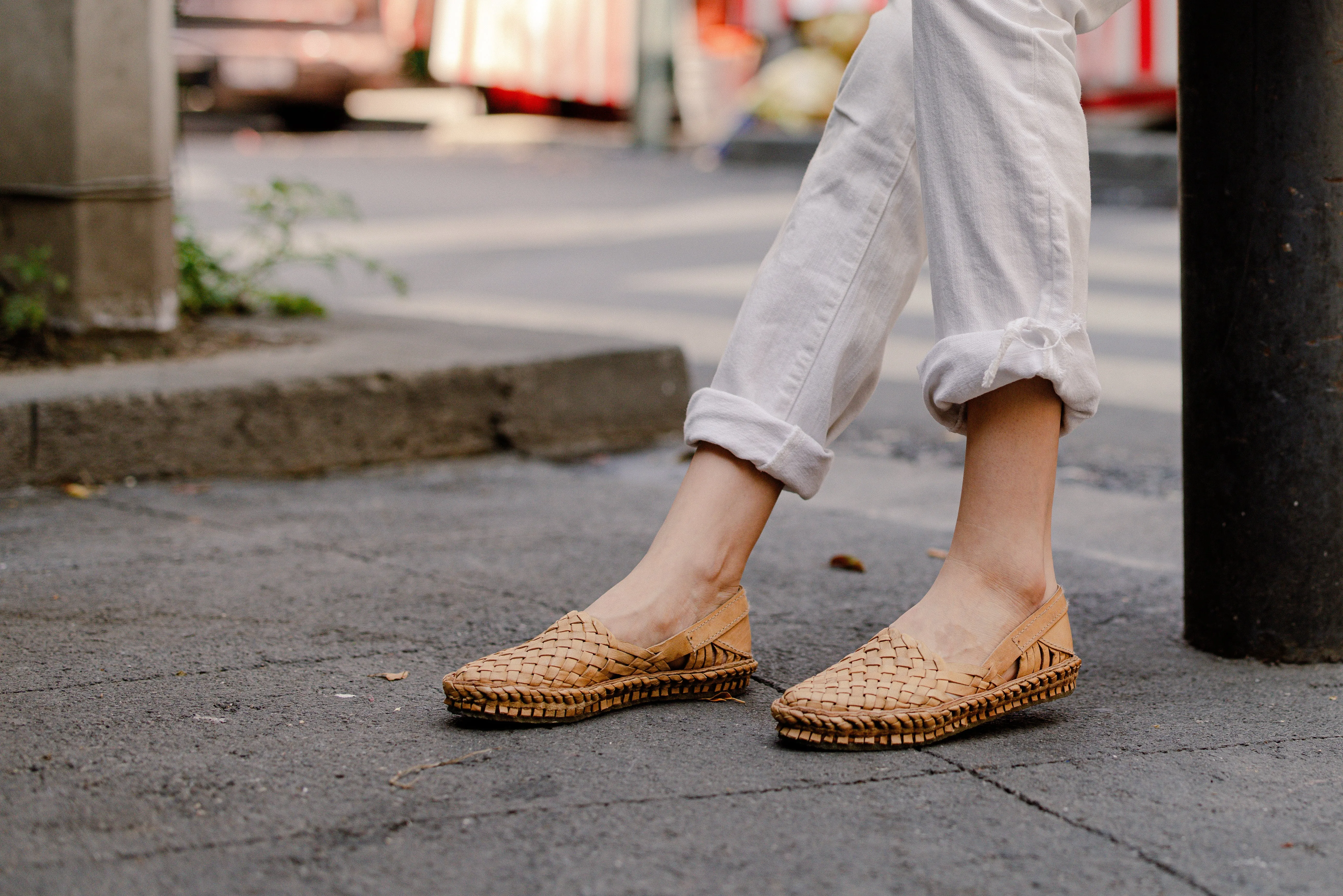 Woven Flat in Honey   No Stripes by Mohinders