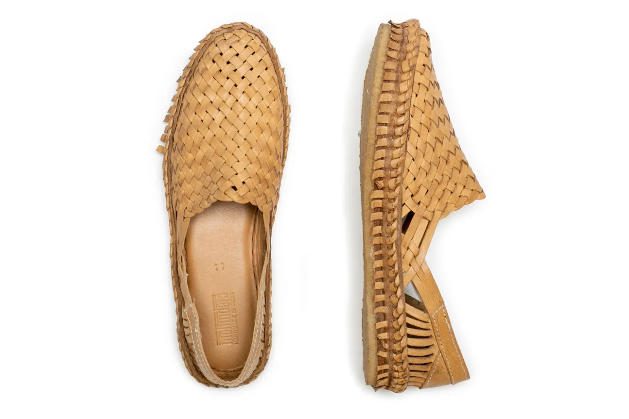 Woven Shoe in Honey   No Stripes by Mohinders