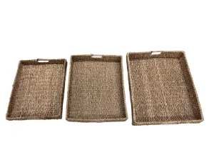 Woven Tray w/ Handles (3 Sizes)