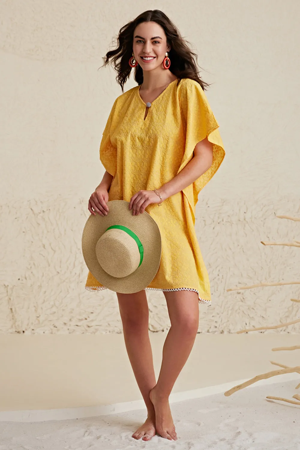 Yellow Breezy Bliss Kaftan